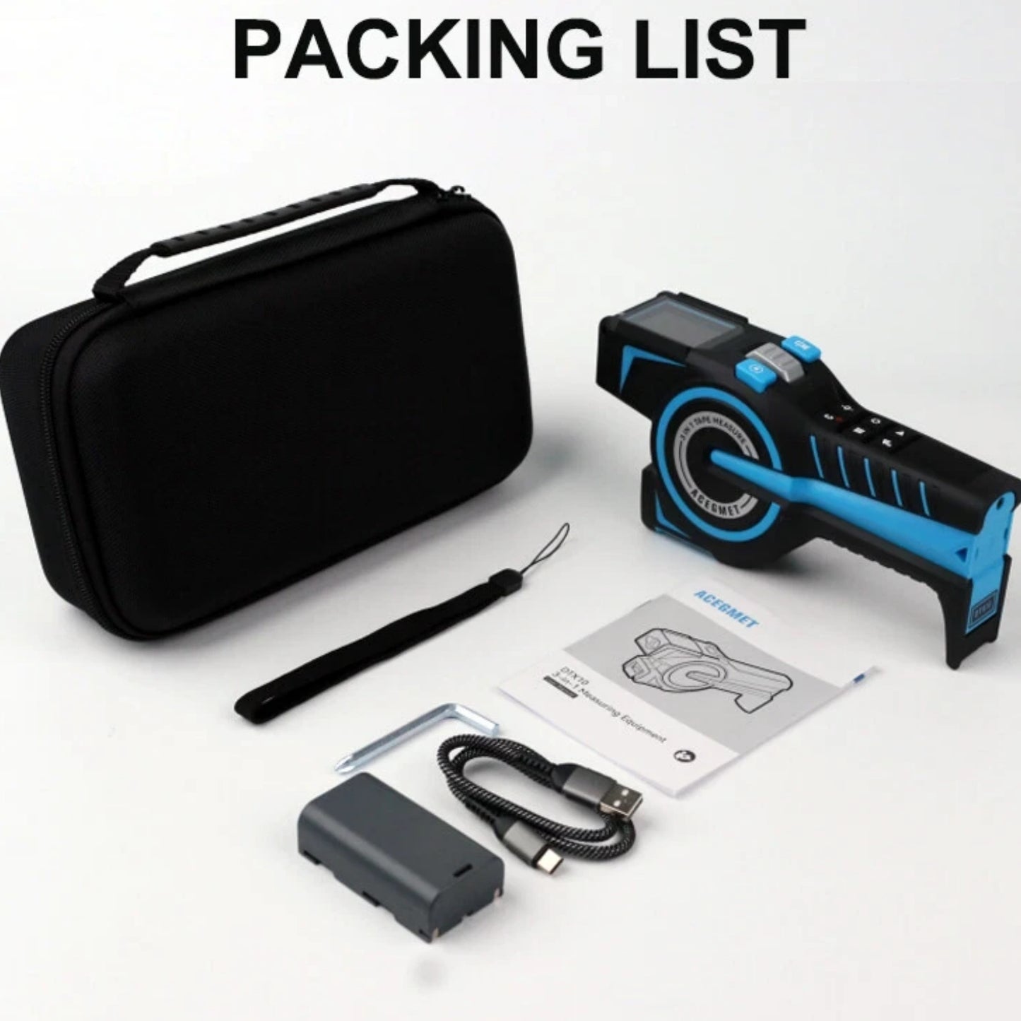 Measure, Record & Share Instantly – Bluetooth 3-in-1 Digital Tape Measure