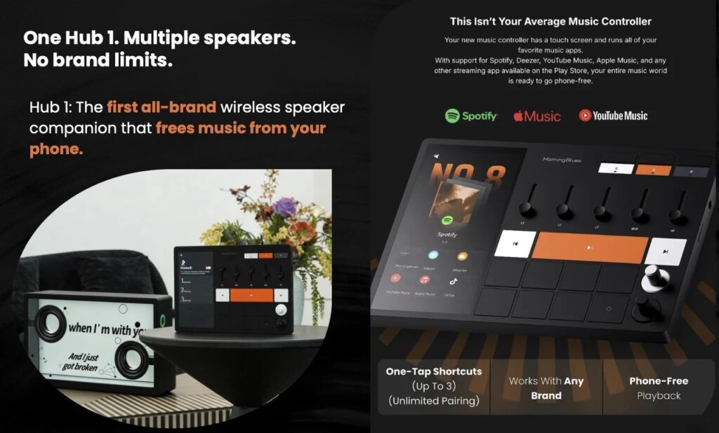 The Speaker That Makes Music Visible. A Tiny Concert Venue for Your Desk.