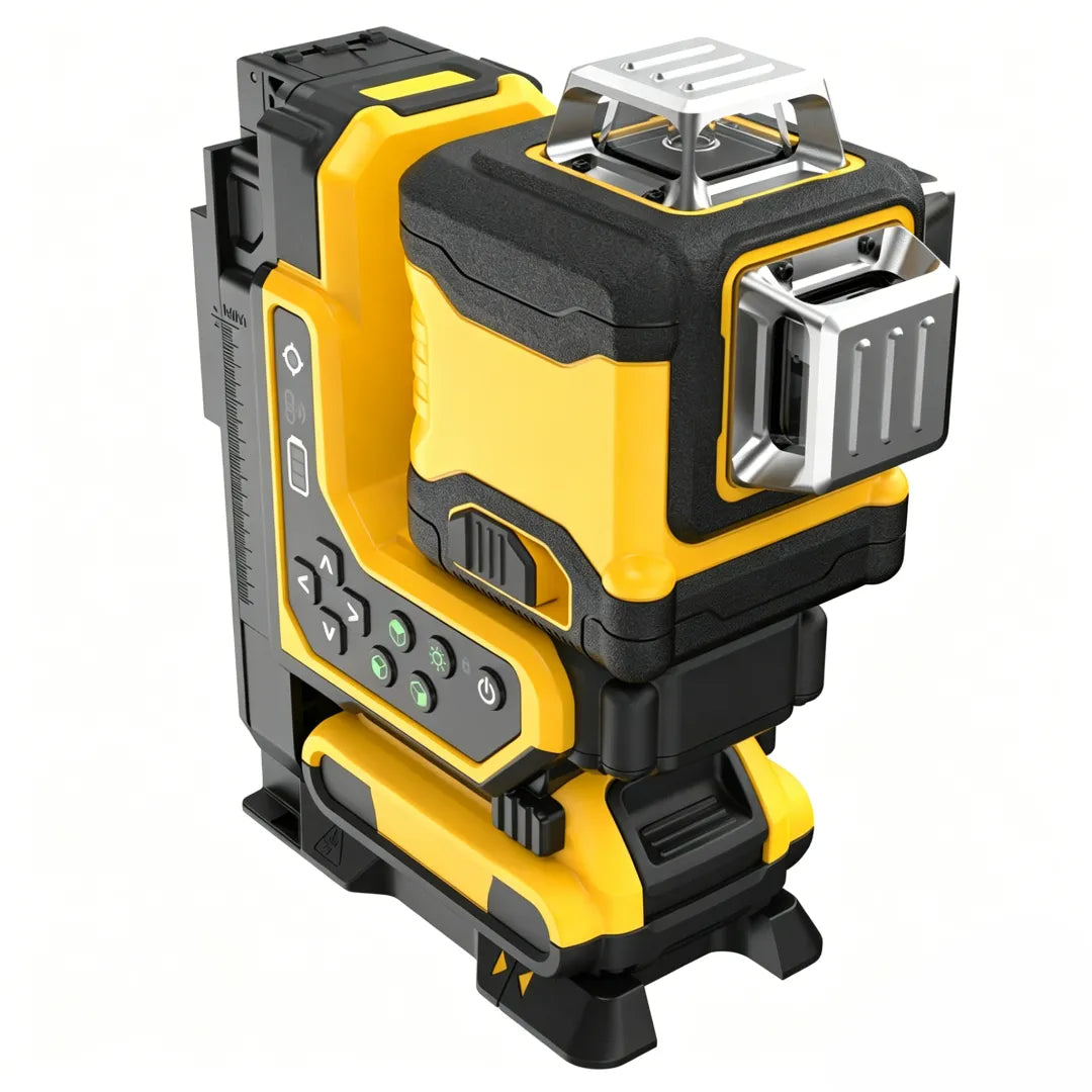 PRECISION ALIGNMENT, HANDS‑FREE – Remote Fine Tuning, 3‑Point Leveling System