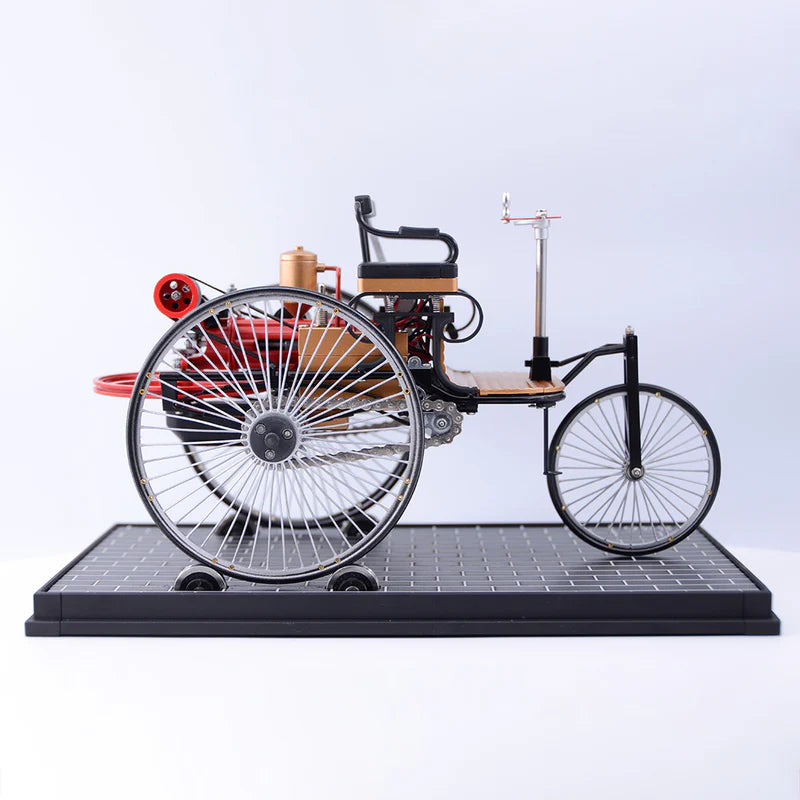 Build a Real Working Retro Car – Full Metal 430+ Pcs 3-Wheel Model Kit