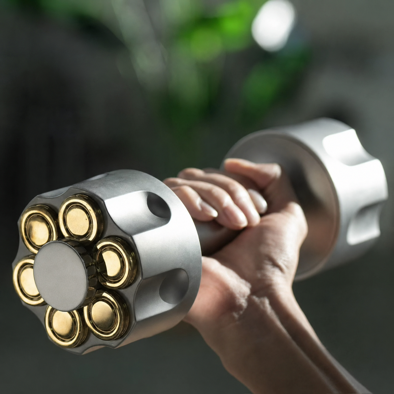 Revolver Adjustable Stainless Steel Dumbbell