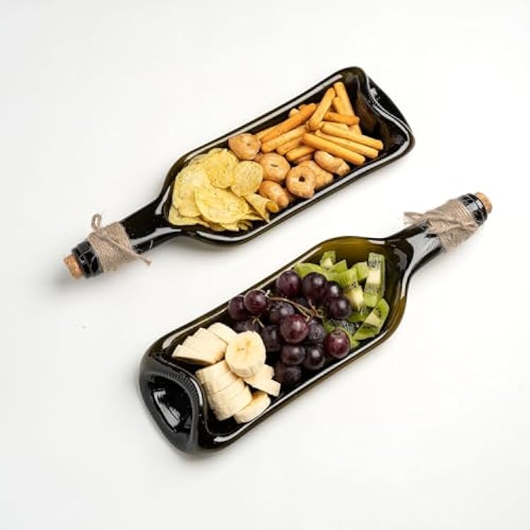 Melted Bottle Shaped Decorative Tray