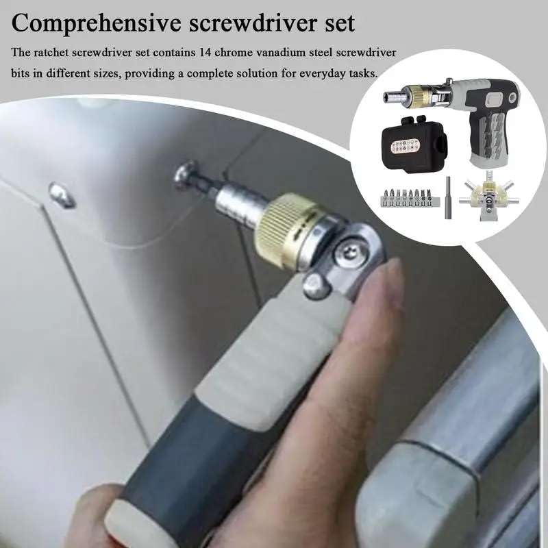 Multifunctional Magnetic Ratchet Screwdriver Kit