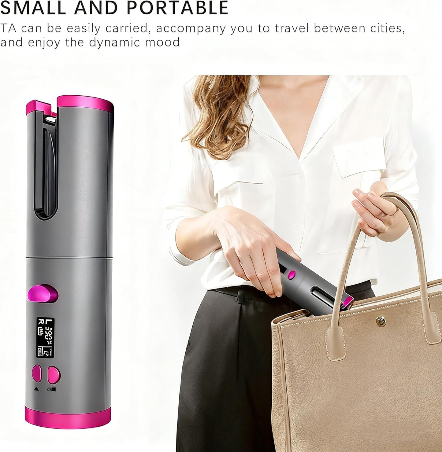Cordless Curling Iron – Rechargeable & Tangle‑Free