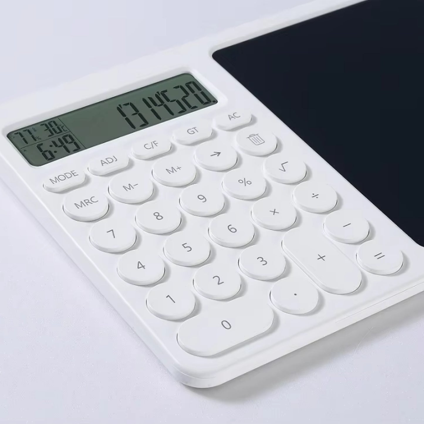12-Digit Calculator Drawing Board – 2-in-1 LCD Writing Tablet