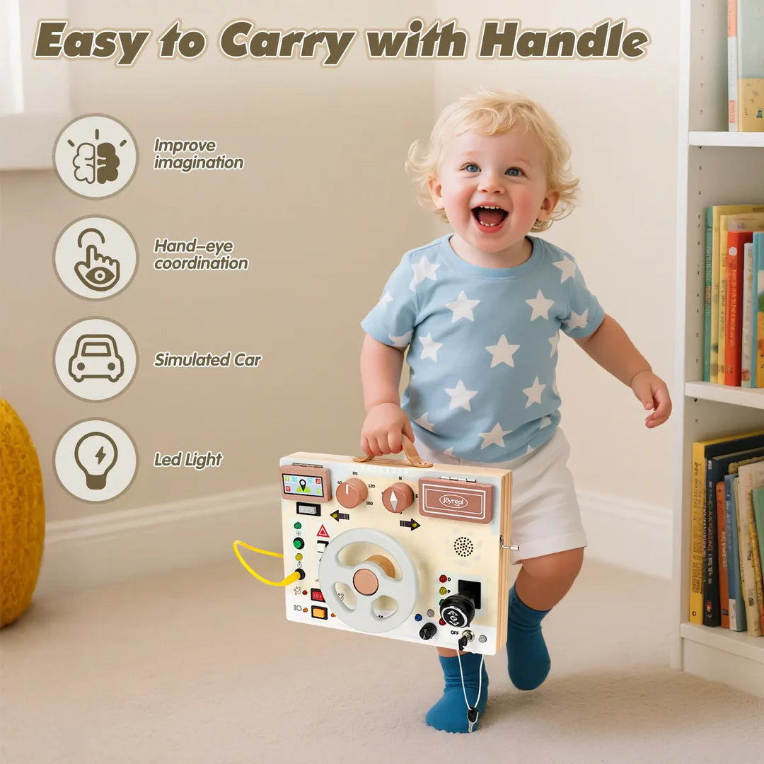 Steering Wheel with Lights & Sounds – Interactive Driving Toy for Toddlers, Fun & Engaging
