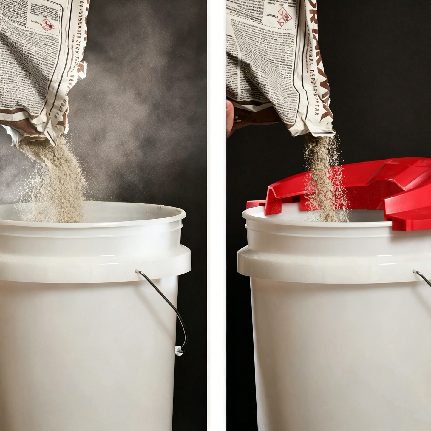 Bucket Lid Dust Collector
