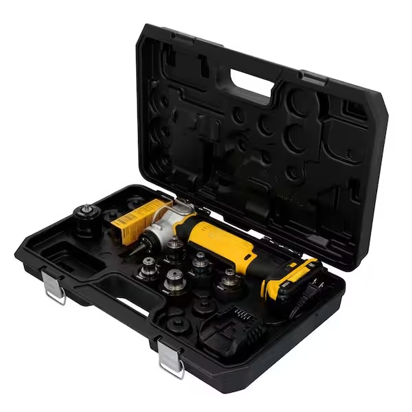 CORDLESS COPPER SWAGE TOOL – 620 Swages Per Charge, 2‑Second Expansions, 6 Heads Included
