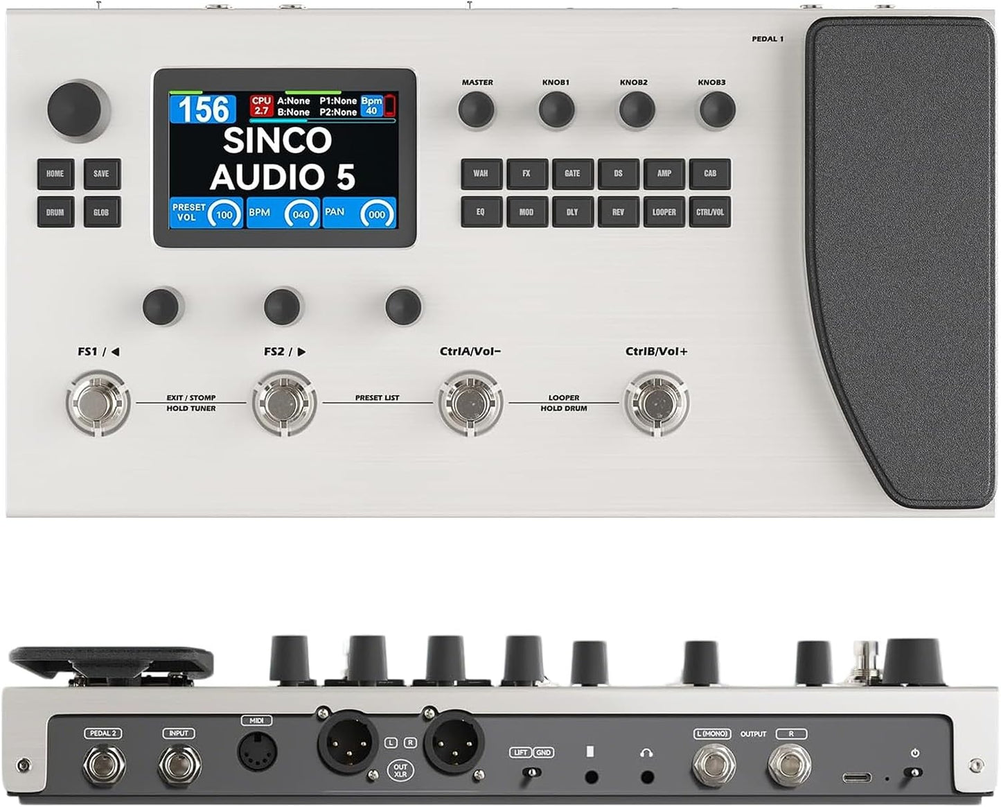 The Modeling Pedal That Actually Breathes. 120 Amps. 360+ Effects. 10‑Hour Battery.
