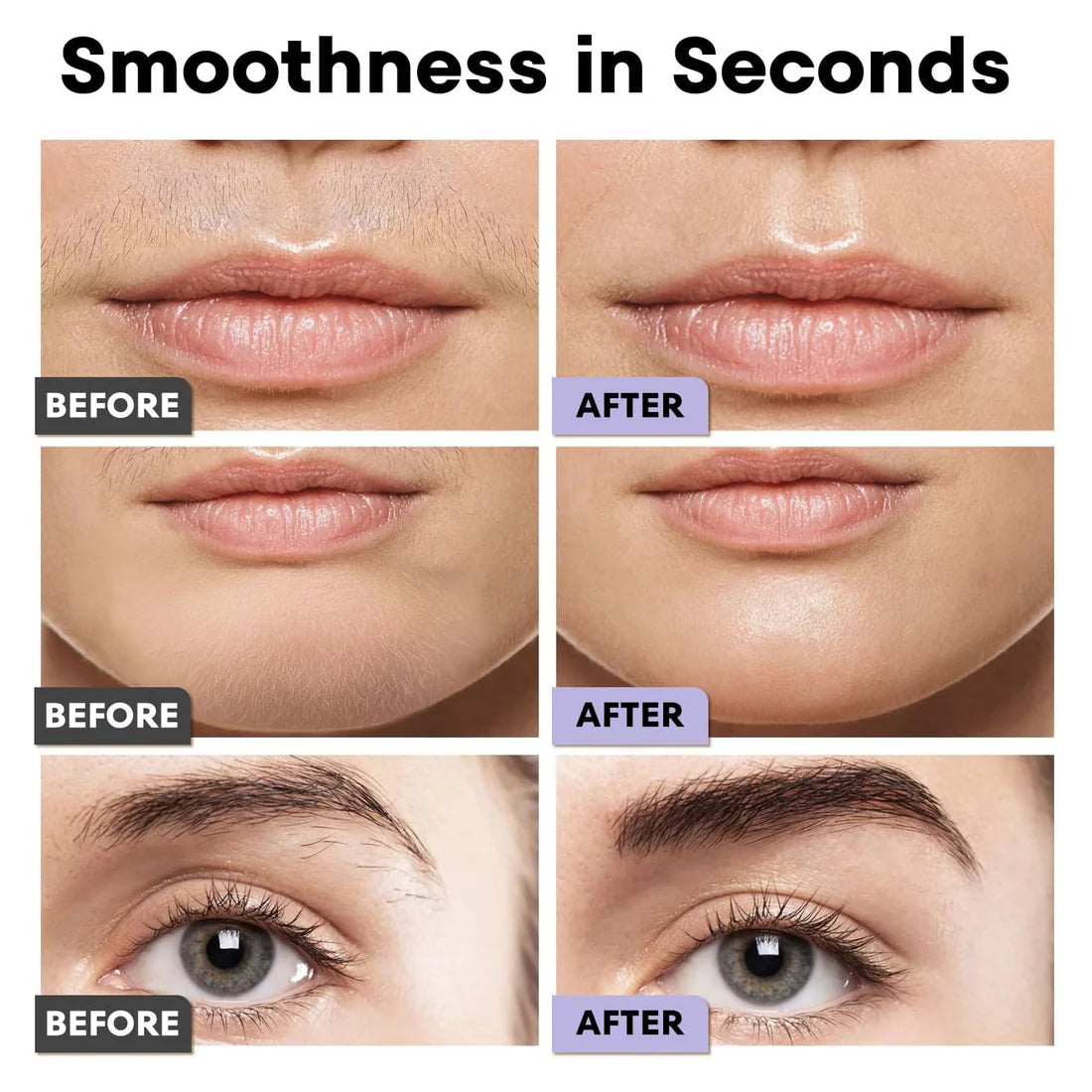 2-in-1 Eyebrow & Facial Trimmer – Rechargeable Facial Hair Remover