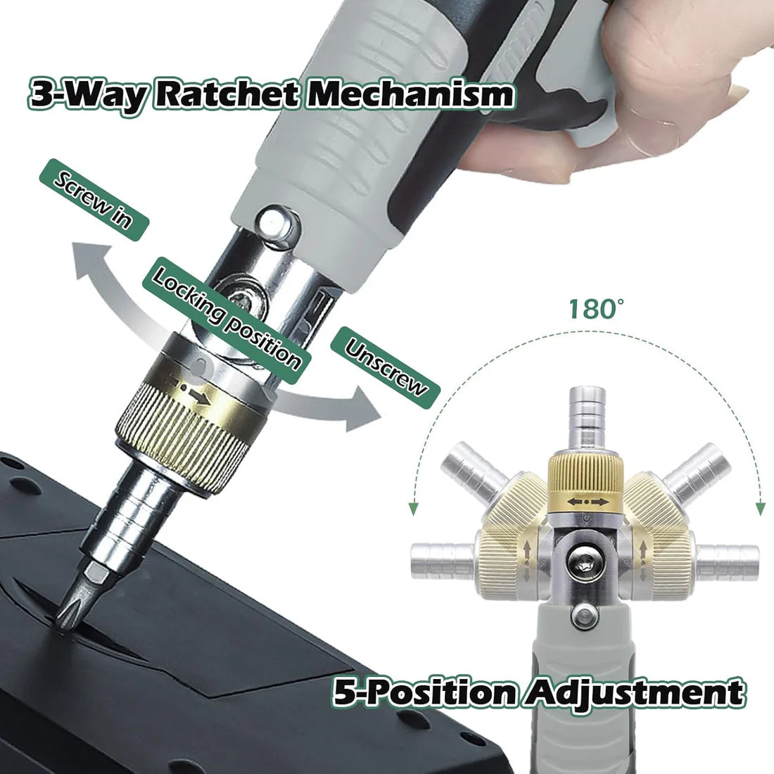 Multifunctional Magnetic Ratchet Screwdriver Kit