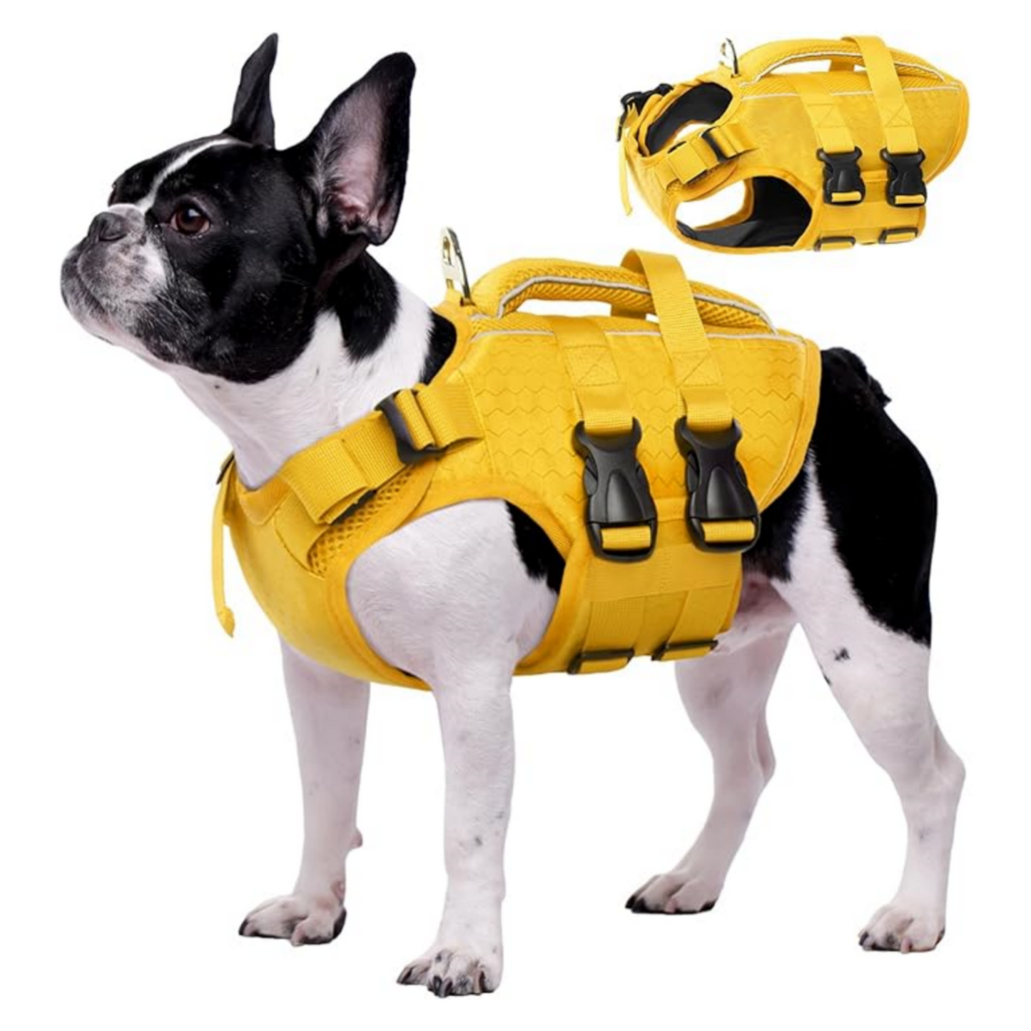 Stay Afloat, Stay Safe – High Flotation Dog Life Jacket with Reflective Strips & Rescue Handle