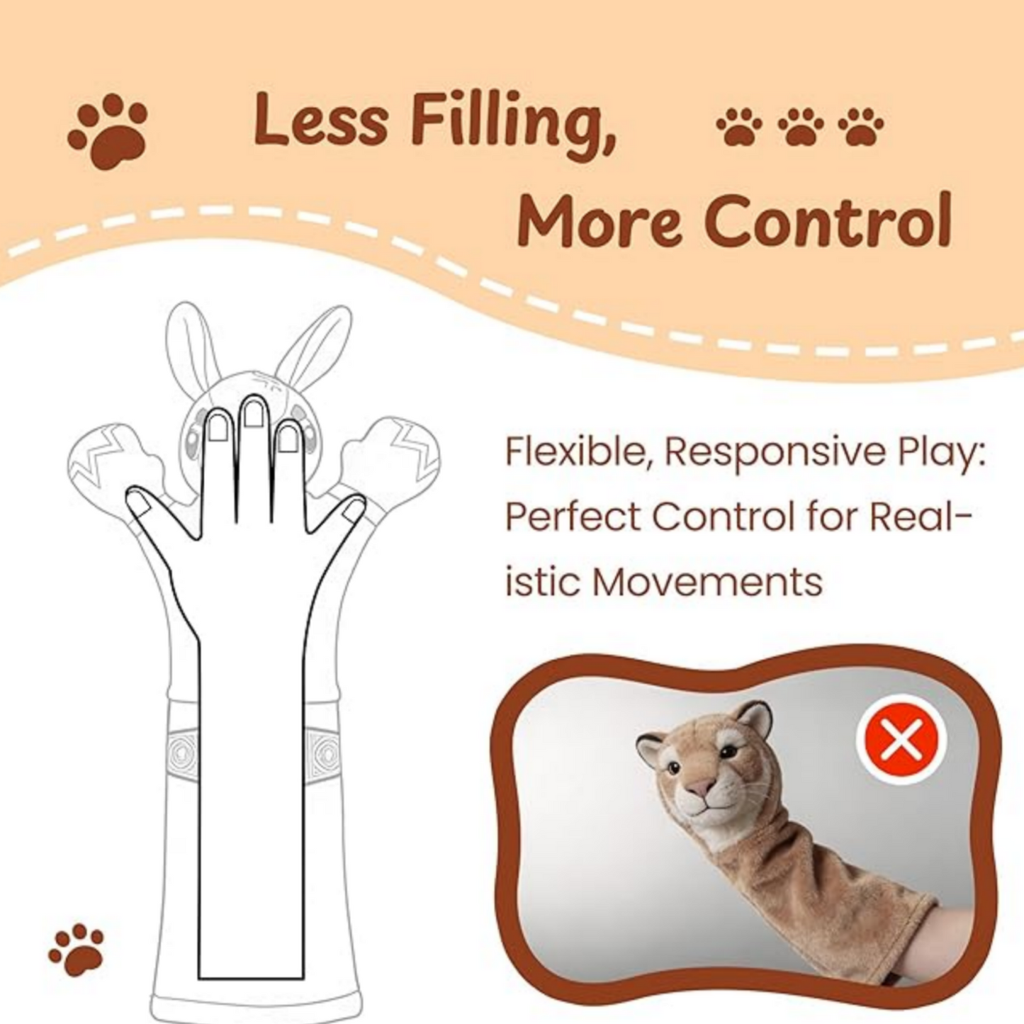 Wrestle, Kick & Play – 22" Cat Puppet Glove with Catnip Pouches & Treat Pocket