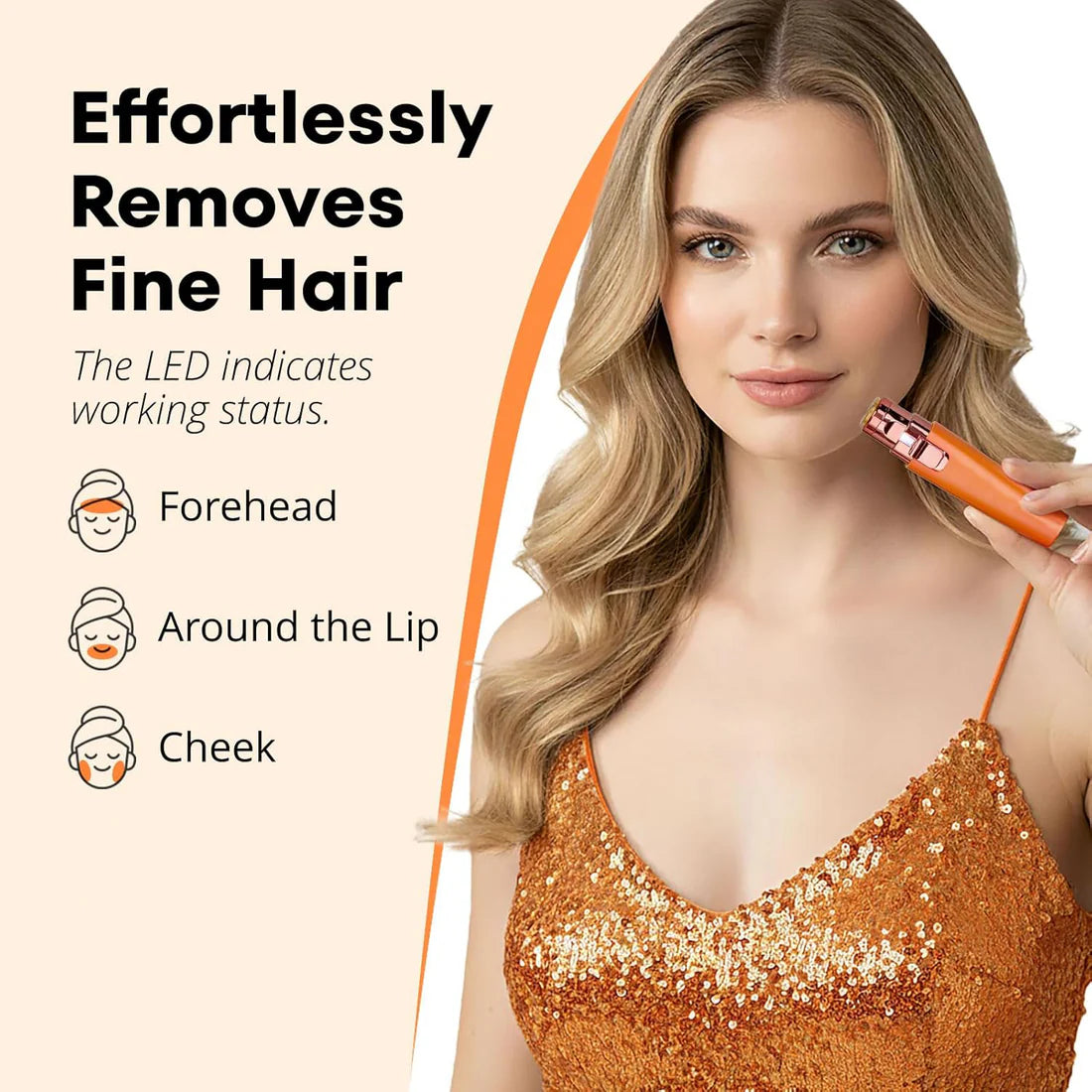 2-in-1 Eyebrow & Facial Trimmer – Rechargeable Facial Hair Remover