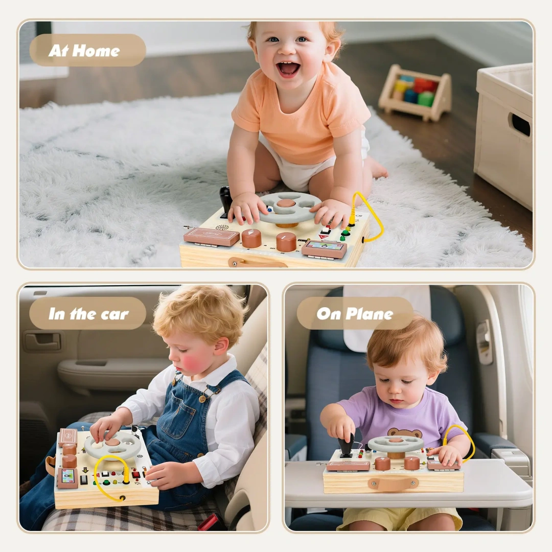 Steering Wheel with Lights & Sounds – Interactive Driving Toy for Toddlers, Fun & Engaging