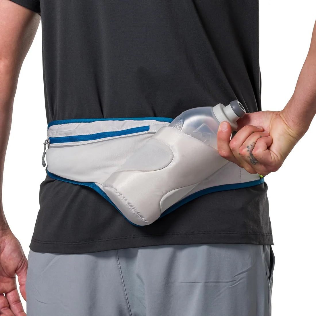 Running Hydration Belt with Quick-Access Water Bottle