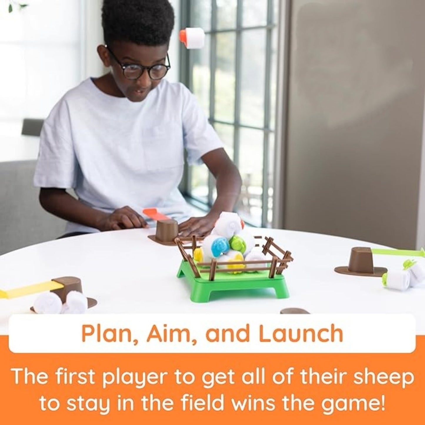 Launch Sheep Like a Pro – Best-Seller Family Board Game for Kids & Adults, 2-4 Players