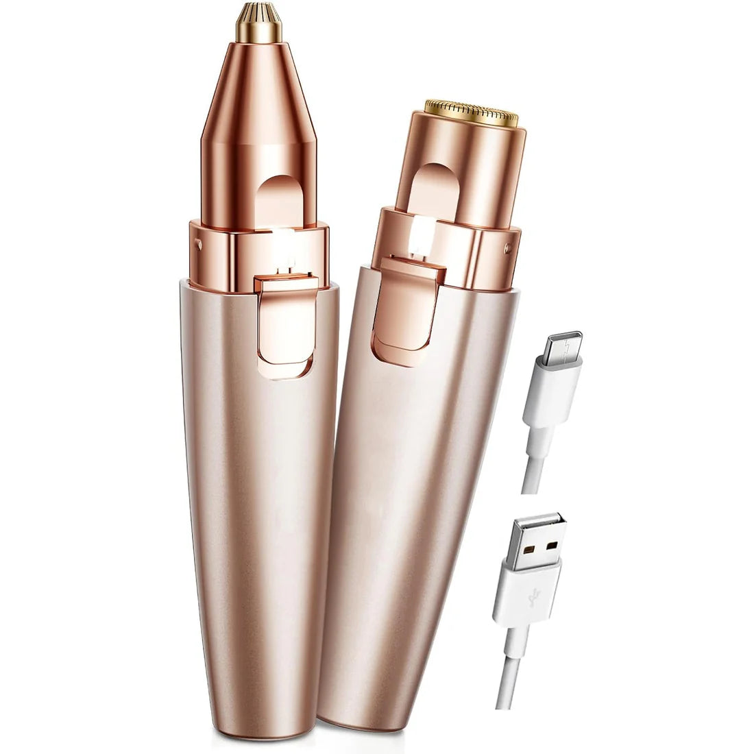 2-in-1 Eyebrow & Facial Trimmer – Rechargeable Facial Hair Remover