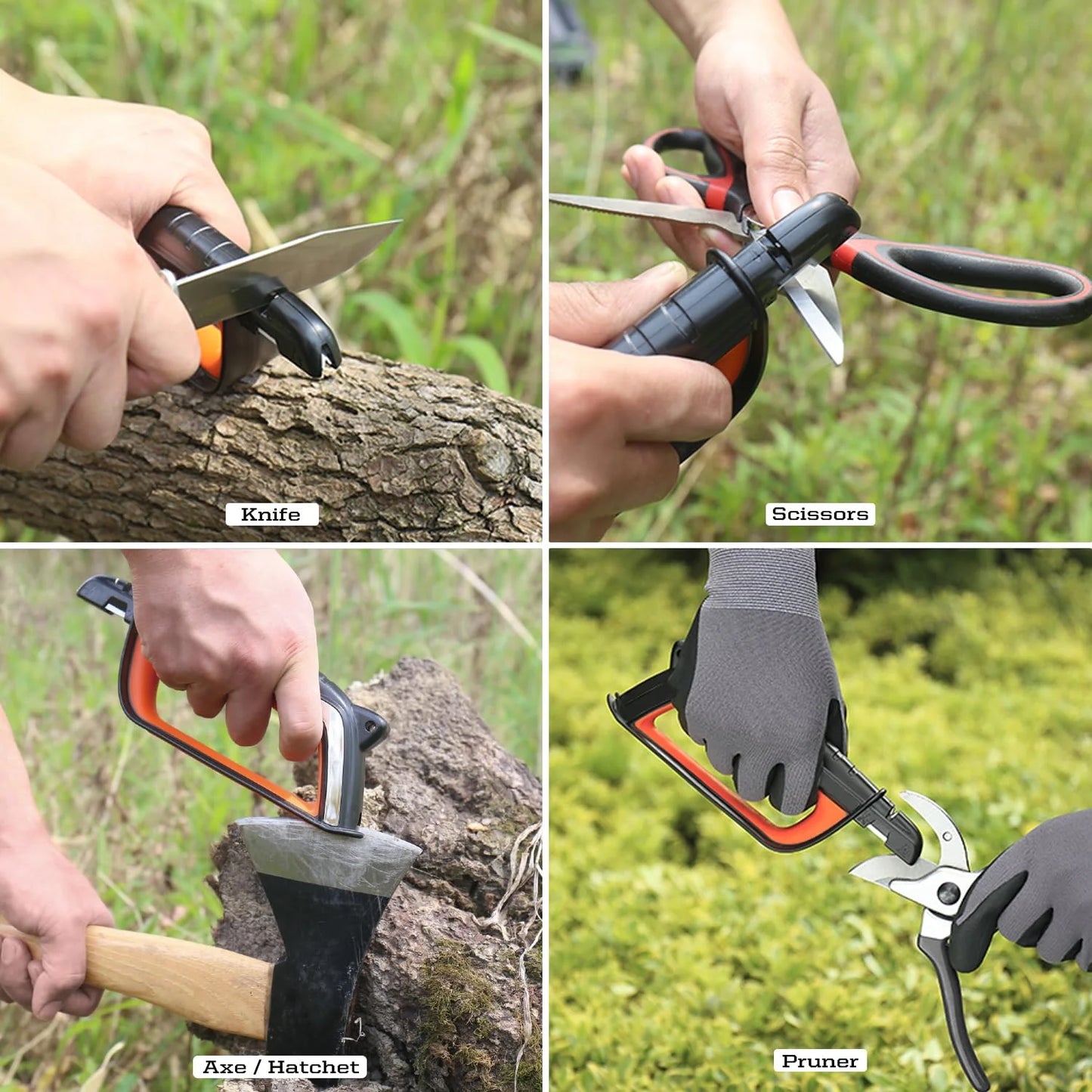 Multi-Function Garden Tool Sharpener