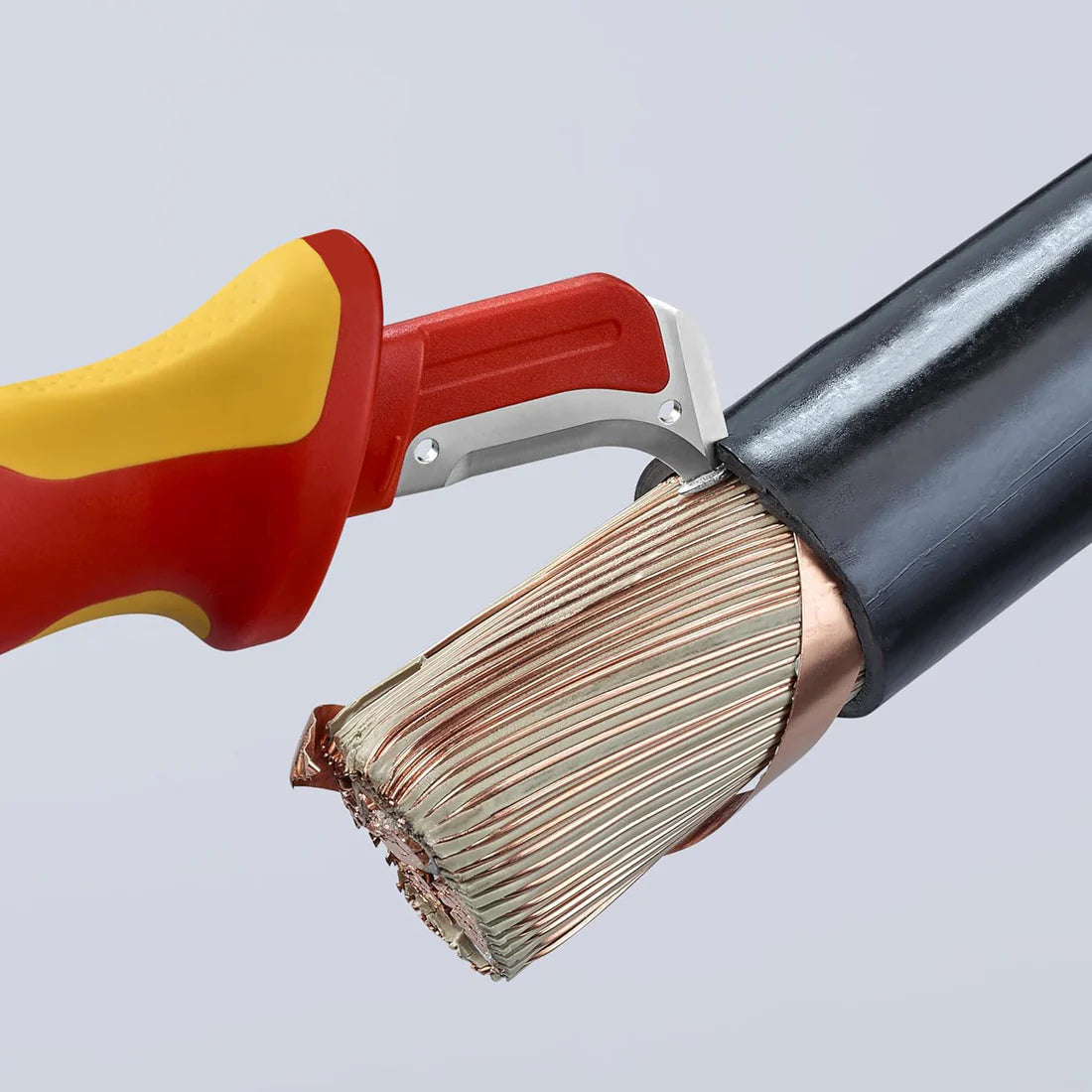 Insulated Detachable Hook Knife – Solid, Fixed Sickle-Shaped Blade