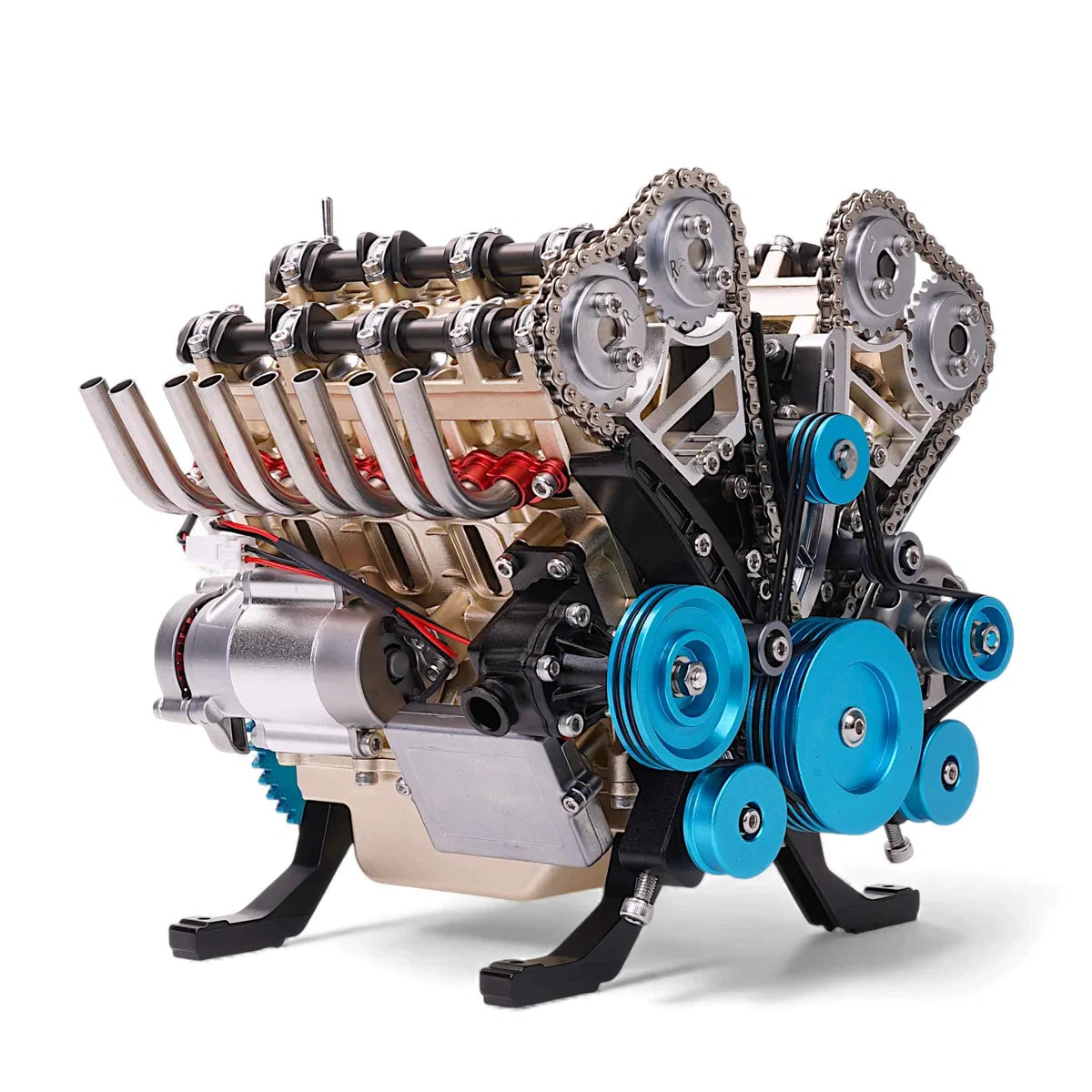 Build a Running V8 Engine – 500+ Pcs Metal Assembly Model Kit