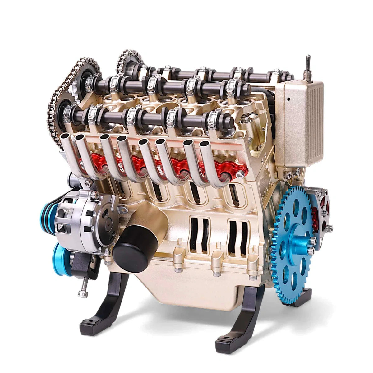 Build a Running V8 Engine – 500+ Pcs Metal Assembly Model Kit