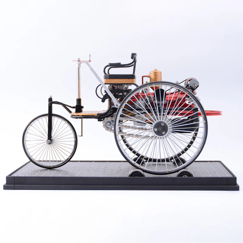 Build a Real Working Retro Car – Full Metal 430+ Pcs 3-Wheel Model Kit