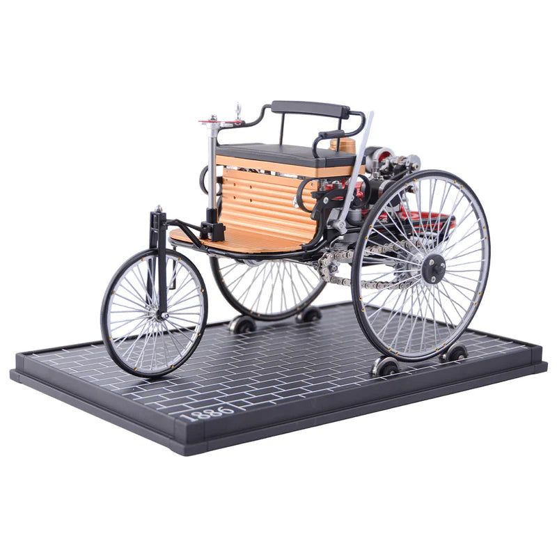 Build a Real Working Retro Car – Full Metal 430+ Pcs 3-Wheel Model Kit