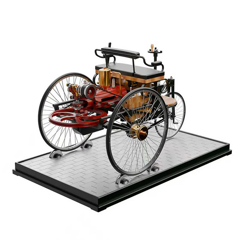 Build a Real Working Retro Car – Full Metal 430+ Pcs 3-Wheel Model Kit