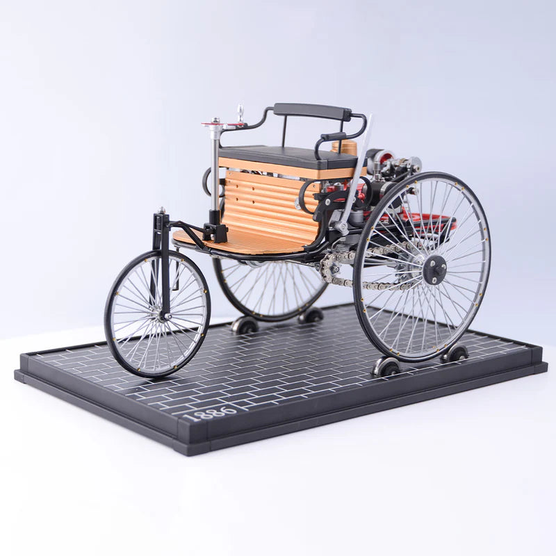 Build a Real Working Retro Car – Full Metal 430+ Pcs 3-Wheel Model Kit
