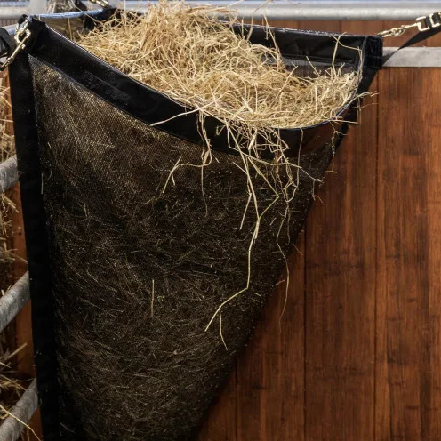 Corner Hay Bag – Durable Slow-Feed Horse Hay Net for Stable Feeding