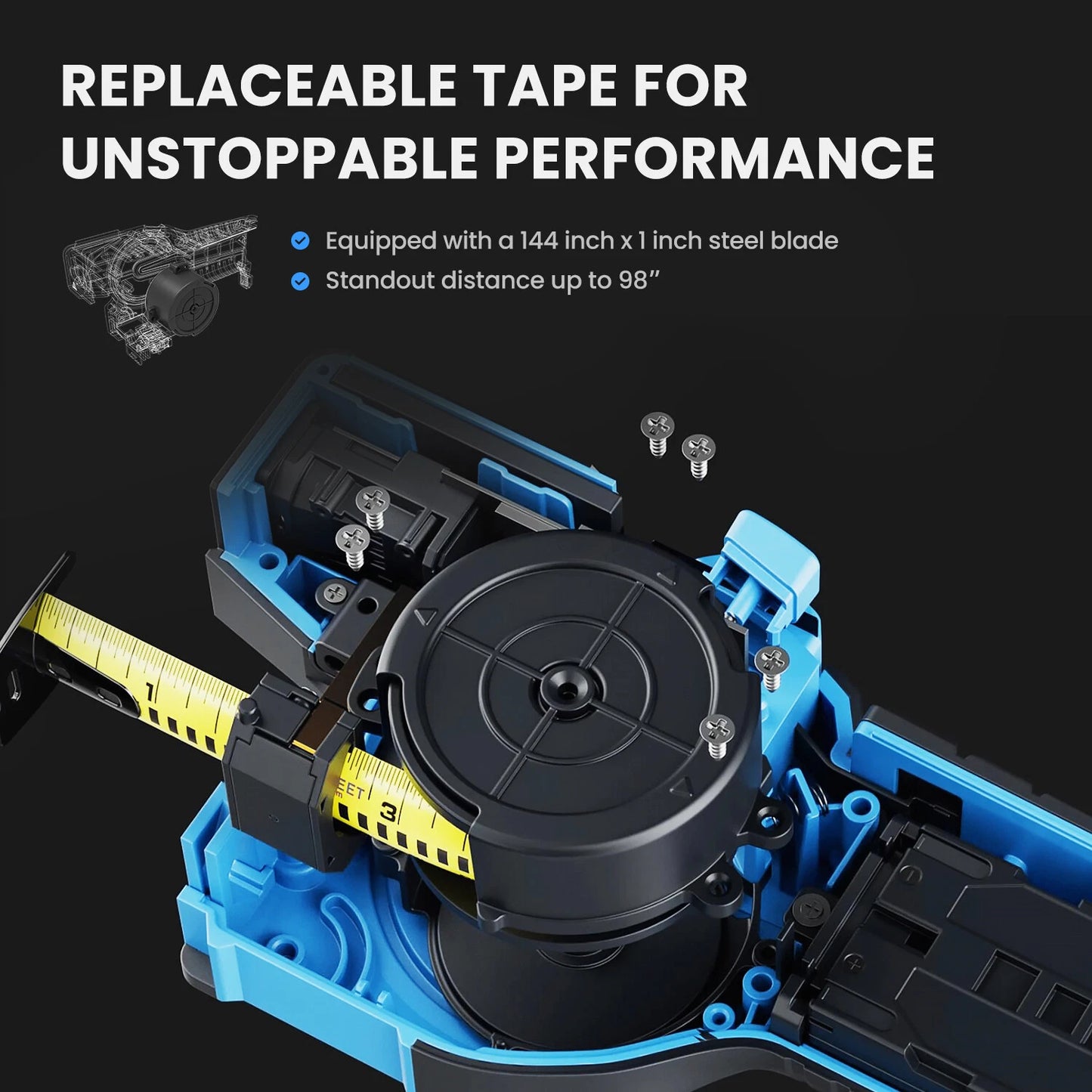 Measure, Record & Share Instantly – Bluetooth 3-in-1 Digital Tape Measure