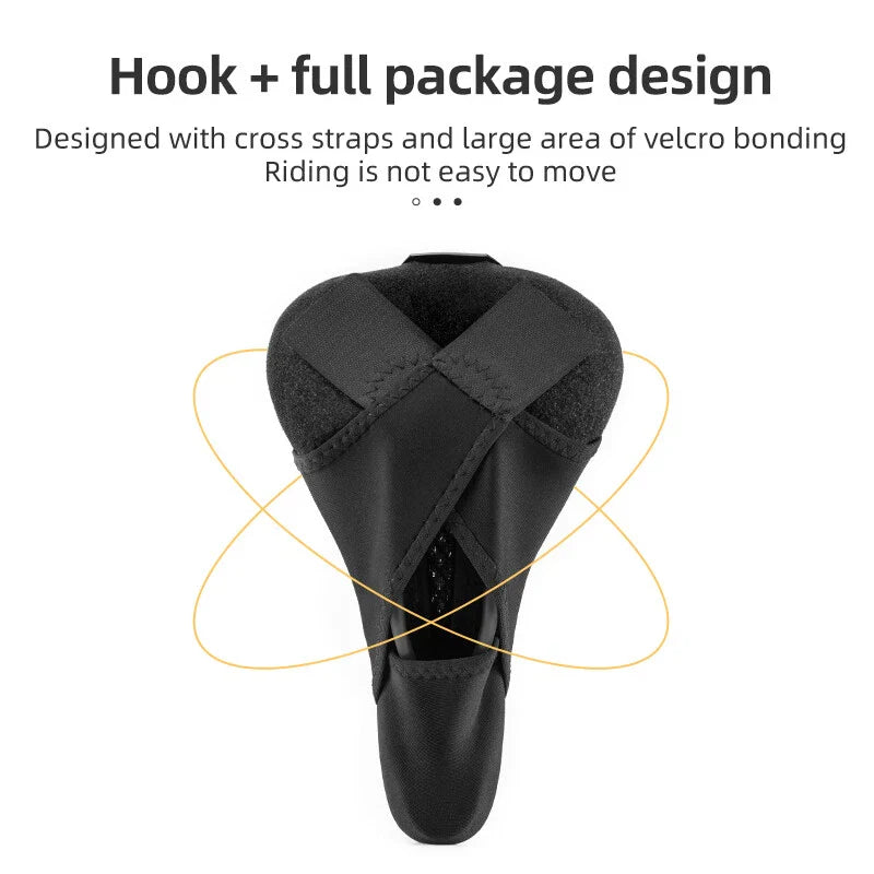 Bike Saddle Cover with LED Taillight – Reflective Seat Cushion