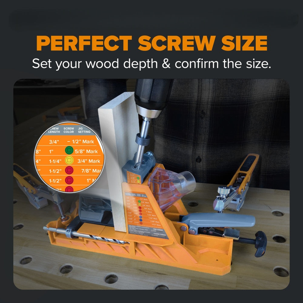 The Pocket Hole System That Thinks for You. Drop in Your Wood. Start Drilling.